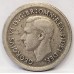 AUSTRALIA 1950 . SIXPENCE . ERROR . BROADSTRUCK